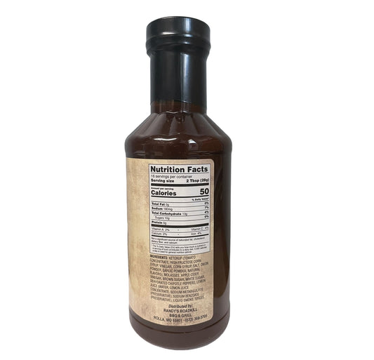 Randy's Chipotle BBQ Sauce, 16oz